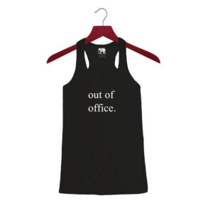 Out of Office Black Tank Top