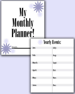 Digital Monthly Planner